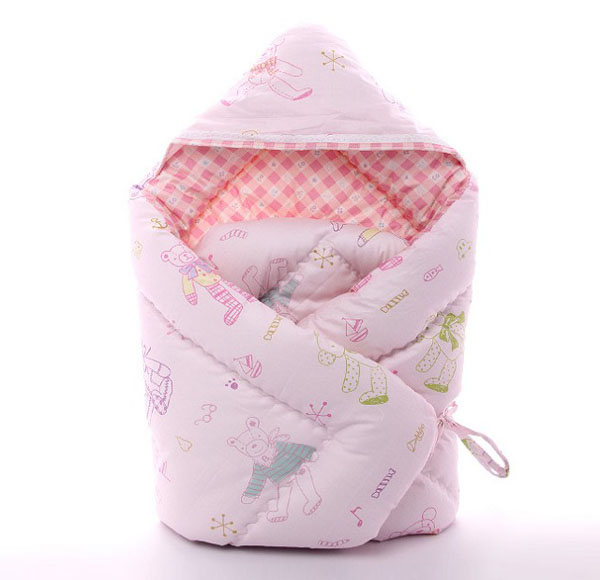 堡嬰寶粉紅格子yinge抱被