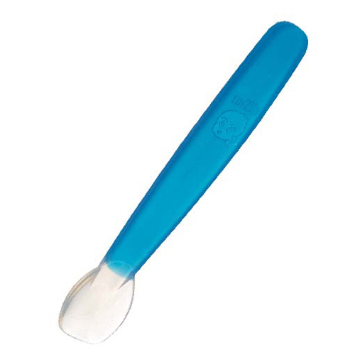 華林貝比藍(lán)色硅膠湯匙