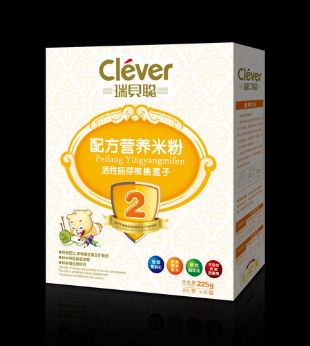 瑞貝聰活性胚芽核桃蓮子營(yíng)養(yǎng)米粉2段盒裝簡(jiǎn)介