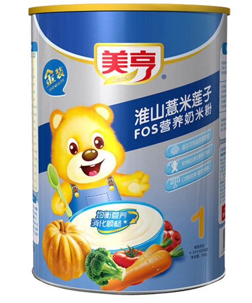 美亨紙聽(tīng)裝淮山惹米蓮子FOS營(yíng)養(yǎng)奶米粉1段