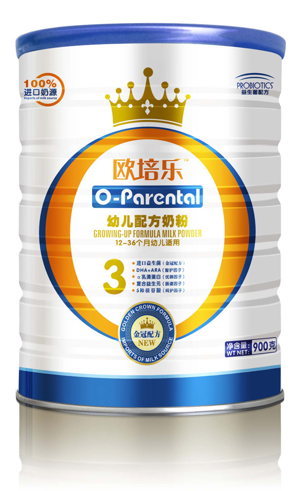 歐培樂youe配方奶粉罐