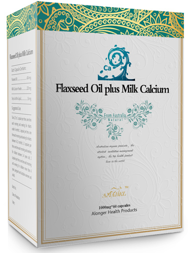 澳美寶亞麻籽油+牛乳鈣膠囊