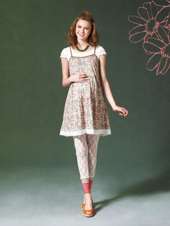 孕之彩小碎花yunf裝