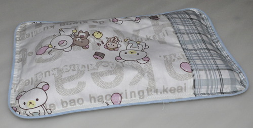 良木小動物藍(lán)邊枕頭