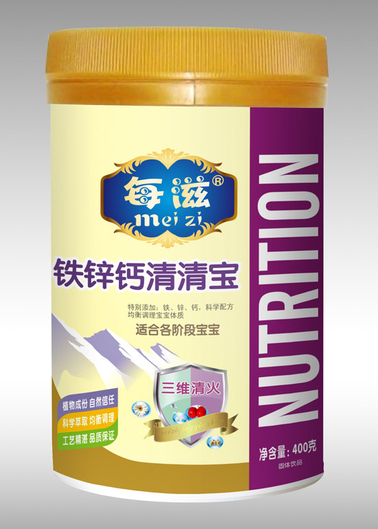 每滋鐵鋅鈣清清寶