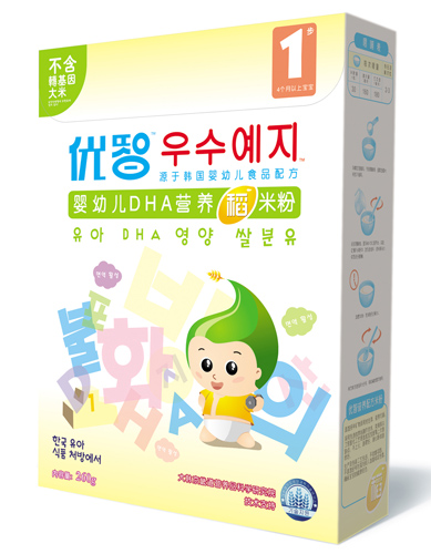 優(yōu)智yingyeDHA稻米粉盒裝