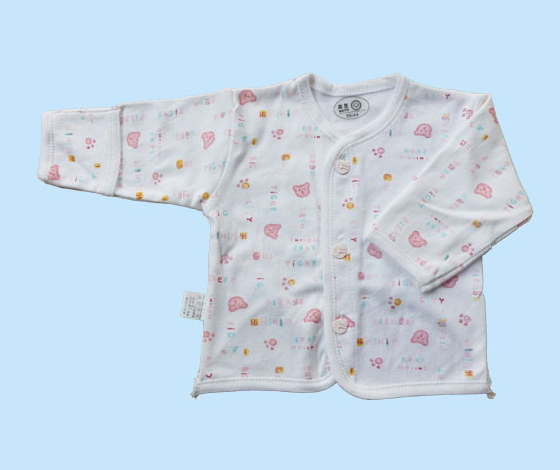 A05半背包邊系扣上衣(粉)