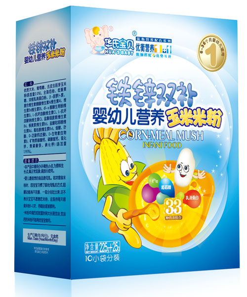 華氏寶貝鐵鋅雙補玉米米粉盒裝