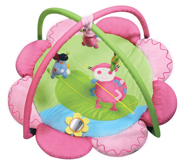 寶貝兒女粉色游戲墊