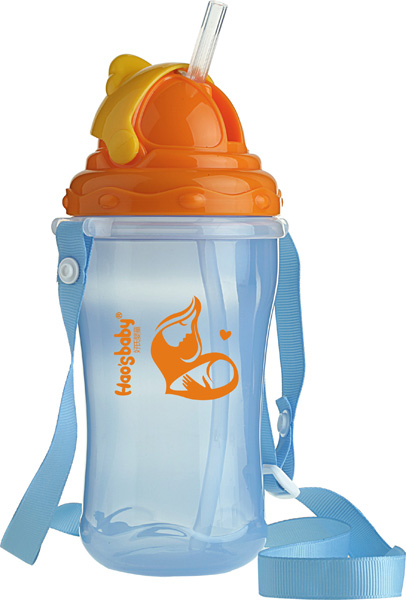 好氏嬰童天藍色耐用學飲杯