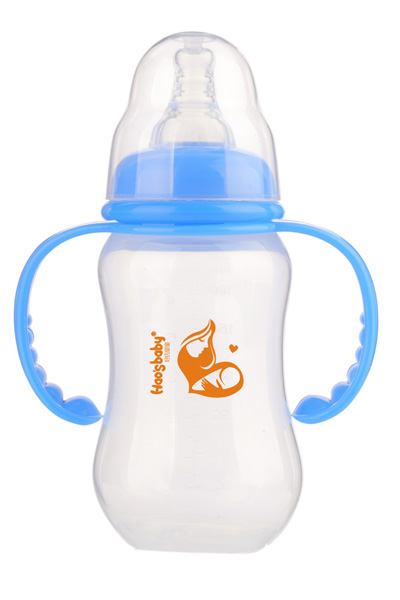 好氏嬰童標口藍色弧形PP奶瓶