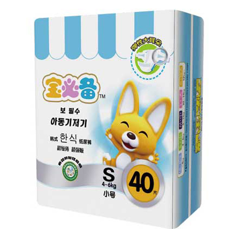 寶必備彈性大耳朵紙尿褲S40片