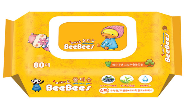 金貝柔藍(lán)莓綠茶yinge濕巾80片