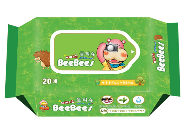 金貝柔山竹薄荷yinge濕巾20片