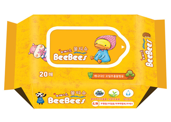 金貝柔藍莓綠茶yinge濕巾20片