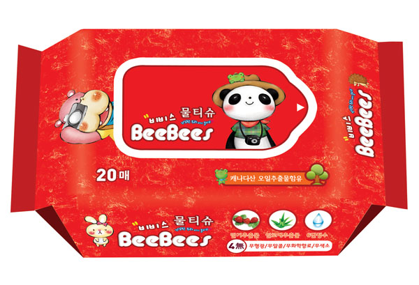 金貝柔草莓蘆薈yinge濕巾20片