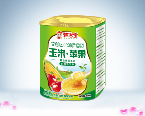 雅思寶玉米蘋果粗糧奶米粉