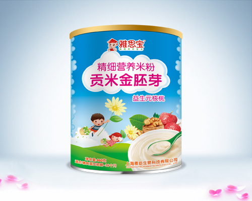 雅思寶益生元核桃貢米金胚芽營(yíng)養(yǎng)米粉罐裝