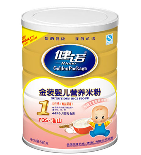 健諾FOS淮山y(tǒng)inge營(yíng)養(yǎng)米粉(粉狀)1段聽(tīng)裝