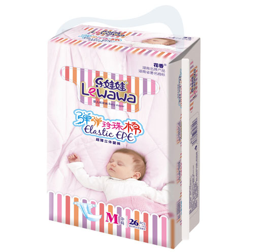 樂娃娃彈彈珍珠棉yinge紙尿褲M碼