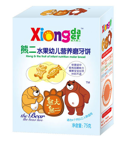 熊大熊二牌熊二水果youe營養(yǎng)磨牙餅