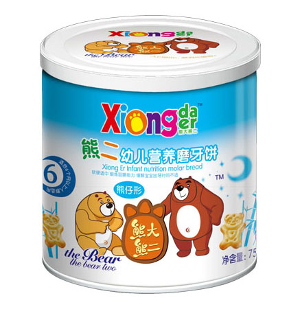 熊大熊二牌熊二youe營養(yǎng)磨牙餅(熊仔形)