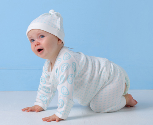 藕糖氏yinge連體衣藍色