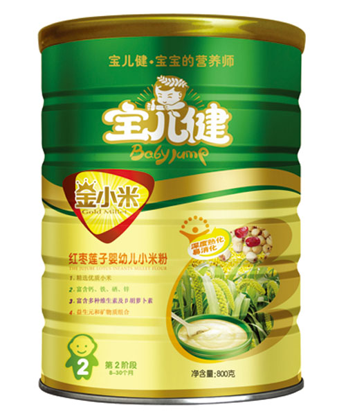 寶兒健金小米紅棗蓮子yingye小米粉罐裝