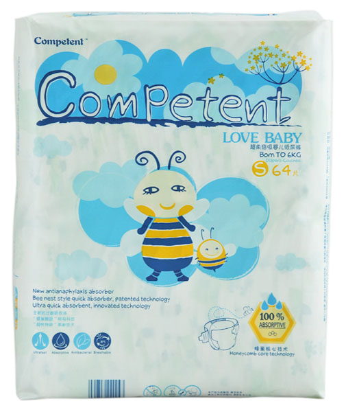 潘彼得超柔倍吸系列紙尿褲S碼