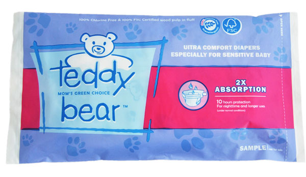 泰迪熊自然干爽yinge紙尿褲試用裝