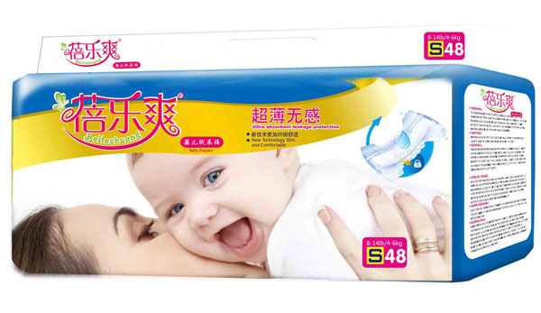 蓓樂(lè)爽超薄無(wú)感yinge紙尿褲S碼48片
