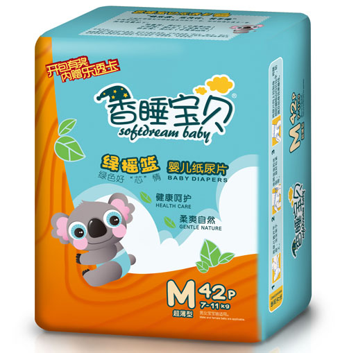 香睡寶貝綠搖籃yinge紙尿片M碼42片