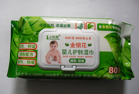住邦yinge金銀花護(hù)膚濕巾80片