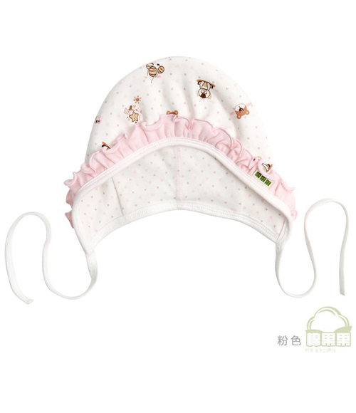 棉果果秋冬純棉針織護(hù)耳帽