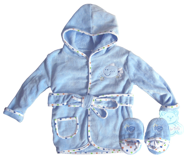 潤羽康藍(lán)色浴袍