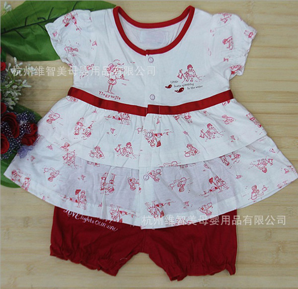 嬰悅家純棉yinge碎花短裙子