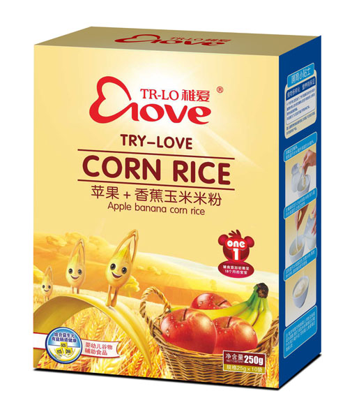 稚愛(ài)蘋果+香蕉玉米米粉1段