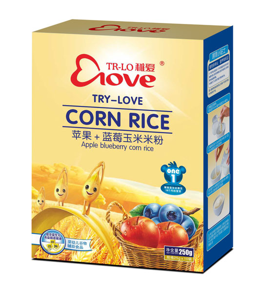 稚愛蘋果+藍(lán)莓玉米米粉1段