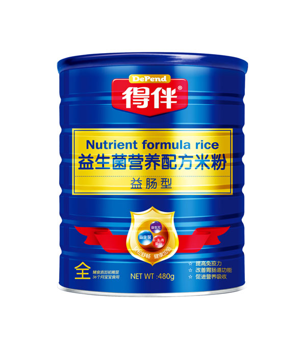 得伴益生菌營(yíng)養(yǎng)配方米粉益腸型聽裝全段