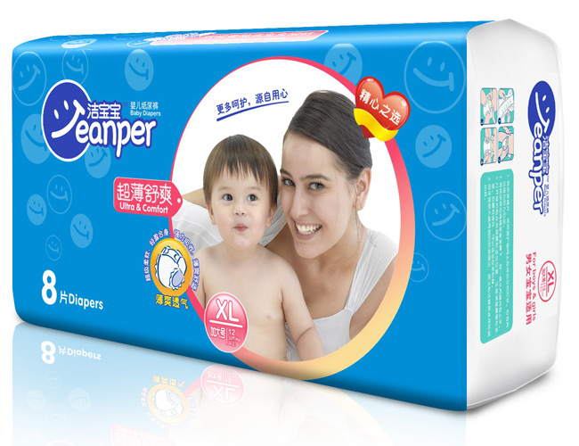 潔寶寶超薄舒爽yinge紙尿褲XL8