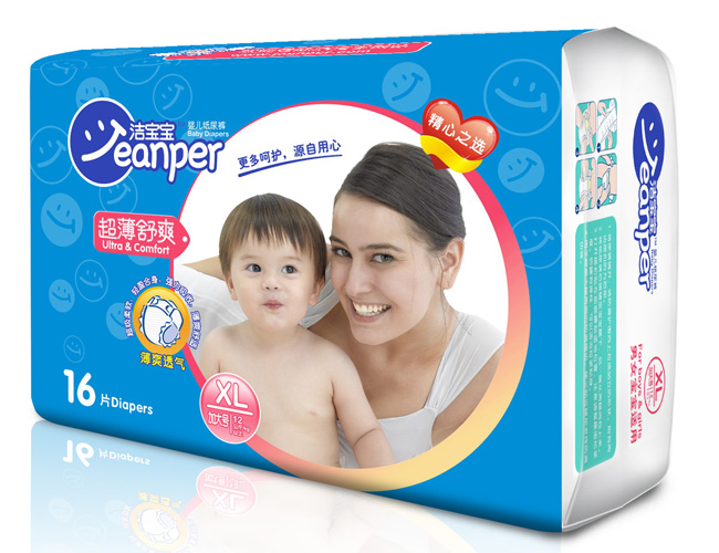 潔寶寶超薄舒爽yinge紙尿褲XL16