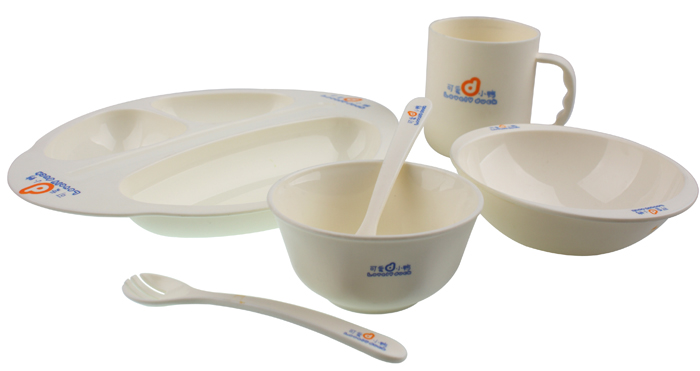 可愛小鴨yinge用餐盤6件組