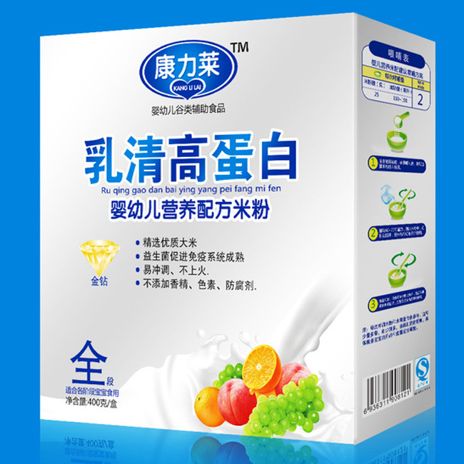 康力萊乳清蛋白yingye營(yíng)養(yǎng)配方米粉全段