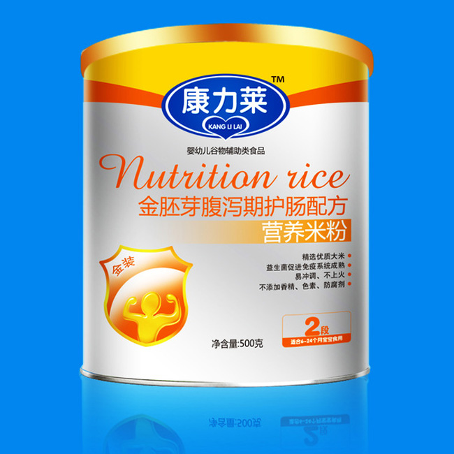康力萊金胚芽腹瀉期護(hù)腸配方營養(yǎng)米粉2段