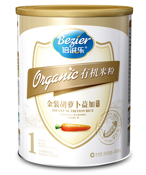 倍滋樂(lè)有機(jī)金裝胡蘿卜益加配方1段