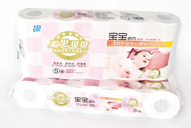 哈里貝貝寶寶紙巾5卷