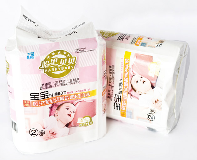 哈里貝貝寶寶紙巾2卷