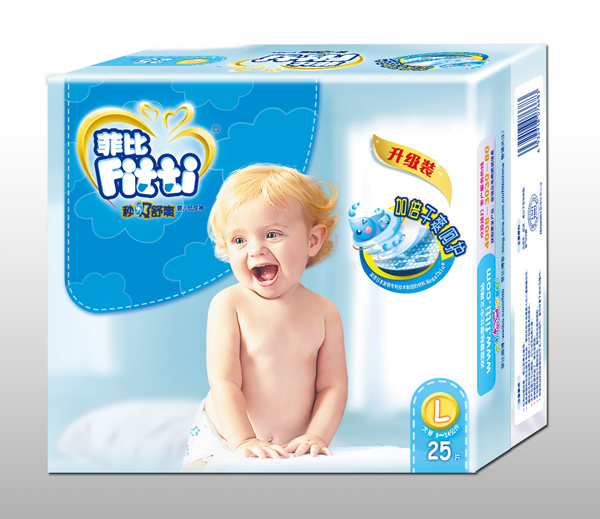 菲比秒吸舒爽yinge紙尿褲L25片
