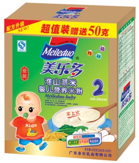 美多樂(lè)盒裝淮山惹米yinge營(yíng)養(yǎng)米粉2段