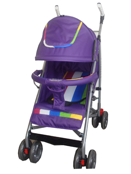 凱貝兒紫色帶傘柄簡易型yinge車